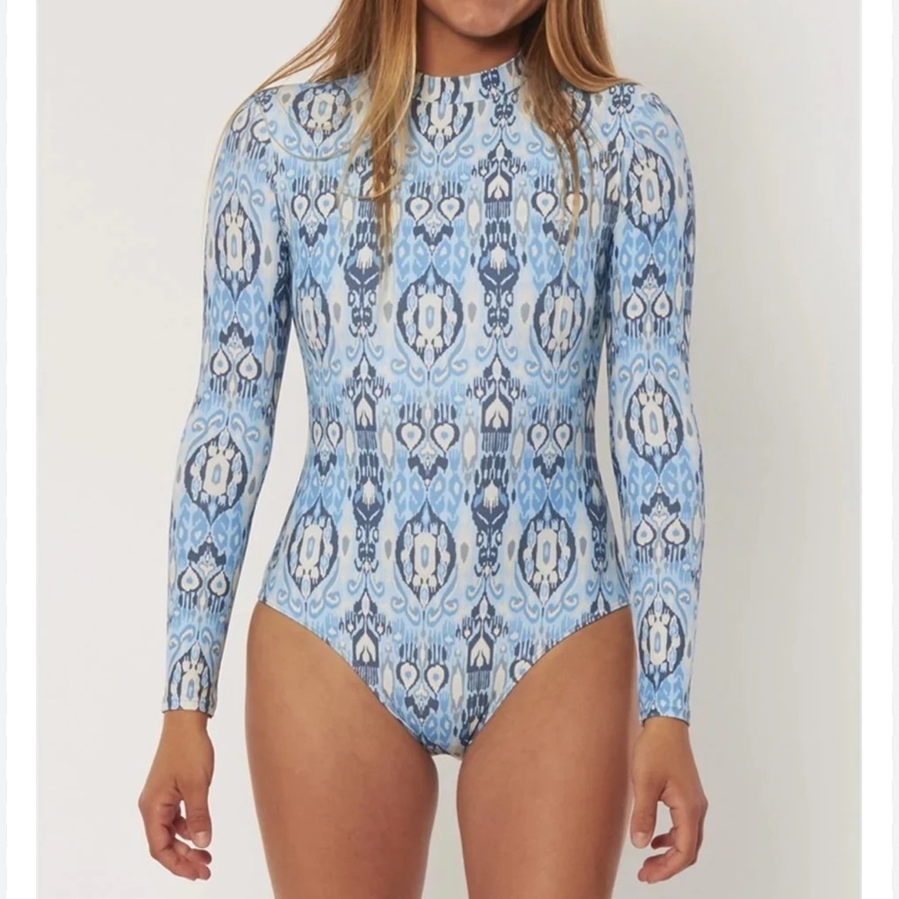 New Sisstrevolution Ikat Nora One Piece Swimsuit Long Sleeve S